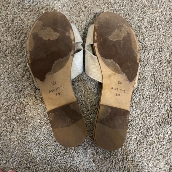 Rothy’s The Knot Cream Sandals Women’s Size 8.5 - Picture 7 of 7